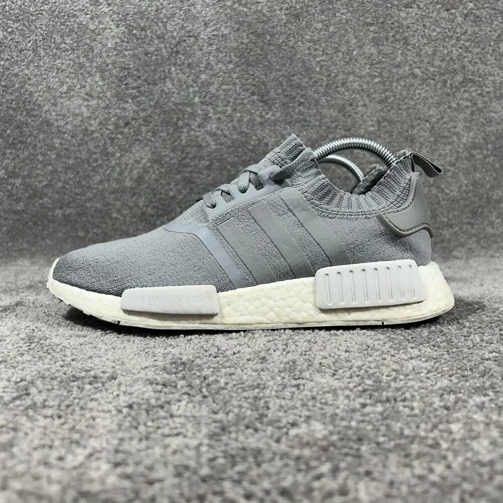 Adidas Boost NMD R1 Primeknit BY8762 Women's Size 8.5 France Grey Running Shoes